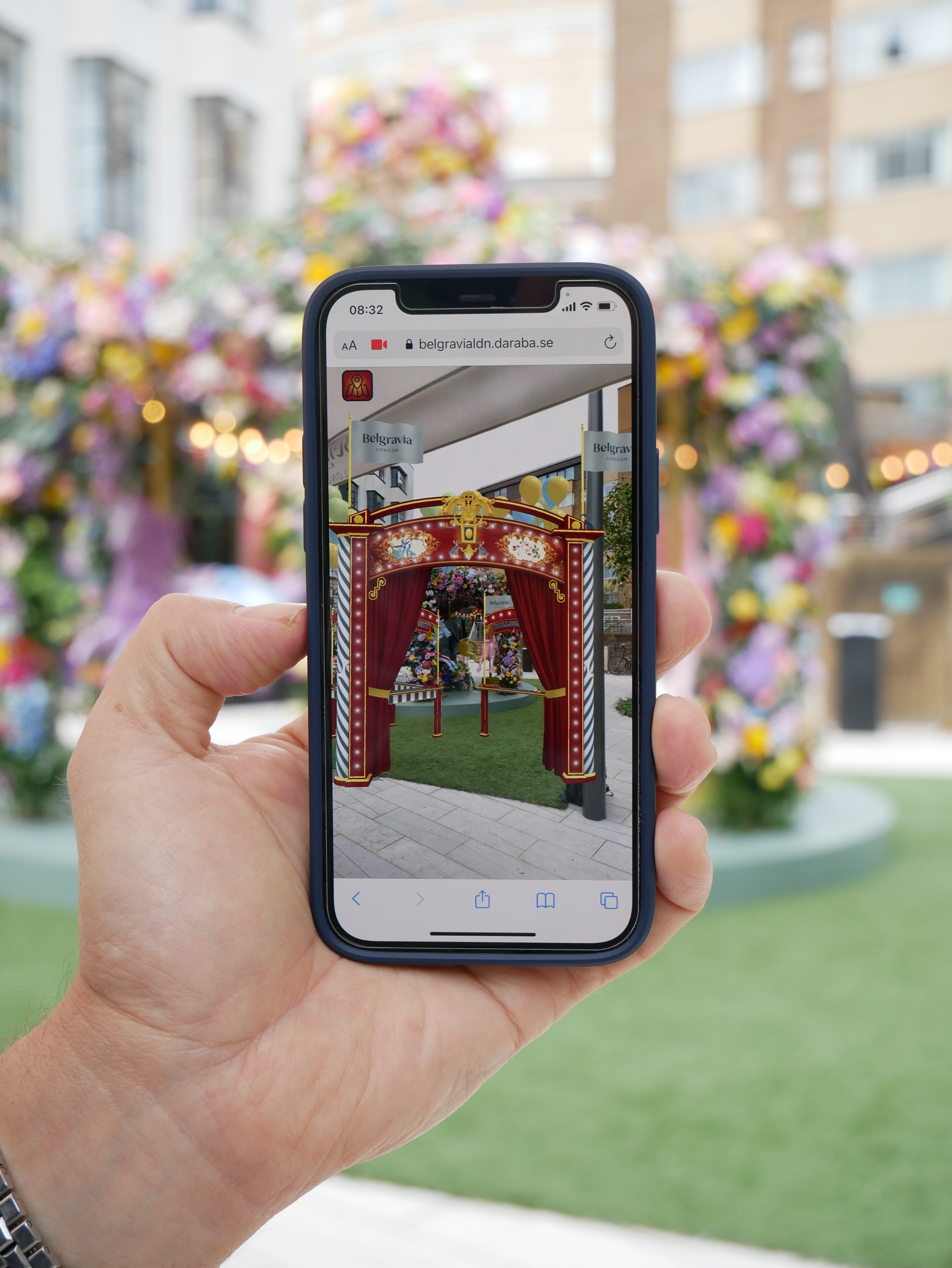 Grosvenor and Darabase have partnered to create 11 AR experiences and an interactive map to guide and delight visitors to Belgravia in Bloom 2021
